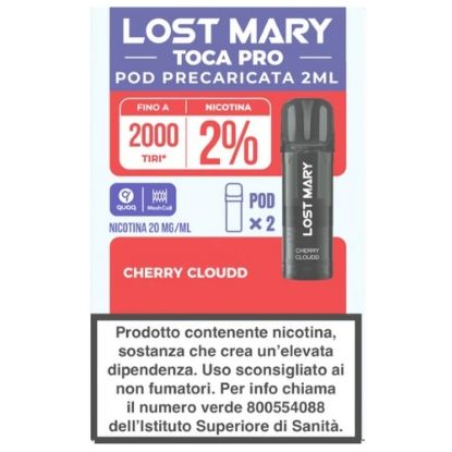 Immagine di ELFBAR LOSTMARY TOCA PRO RIC. POD 1x2pz 20mg/ml CHERRY CLOUDD - PLN016100