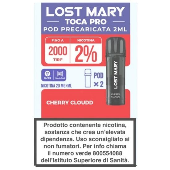 Picture of ELFBAR LOSTMARY TOCA PRO RIC. POD 1x2pz 20mg/ml CHERRY CLOUDD - PLN016100
