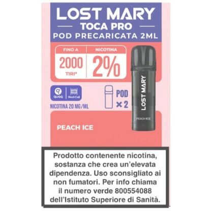 Picture of ELFBAR LOSTMARY TOCA PRO RIC. POD 1x2pz 20mg/ml PEACH ICE - PLN016112