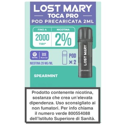 Picture of ELFBAR LOSTMARY TOCA PRO RIC. POD 1x2pz 20mg/ml SPEARMINT - PLN016116