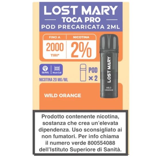 Picture of ELFBAR LOSTMARY TOCA PRO RIC. POD 1x2pz 20mg/ml WILD ORANGE - PLN016125