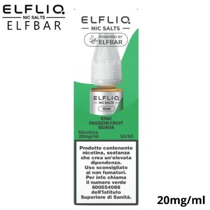 Immagine di ELFLIQ NIC SALTS KIWI PASSION FRUIT GUAVA 10ml 20mg/ml - PLN010525