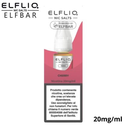 Immagine di ELFLIQ NIC SALTS CHERRY 10ml 20mg/ml - PLN010530