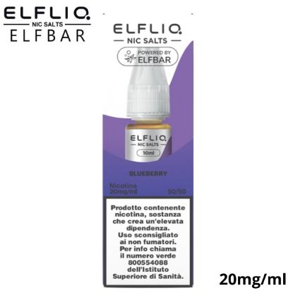 Picture of ELFLIQ NIC SALTS BLUEBERRY 10ml 20mg/ml - PLN010520