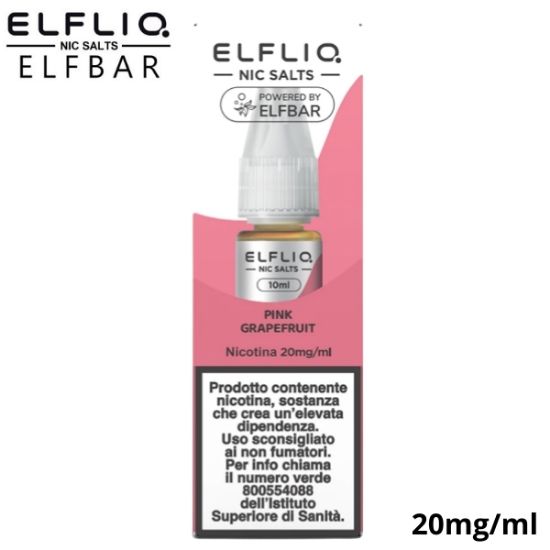 Picture of ELFLIQ NIC SALTS PINK GRAPEFRUIT 10ml 20mg/ml - PLN010526