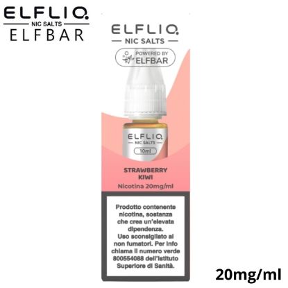Immagine di ELFLIQ NIC SALTS STRAWBERRY KIWI 10ml 20mg/ml - PLN010538