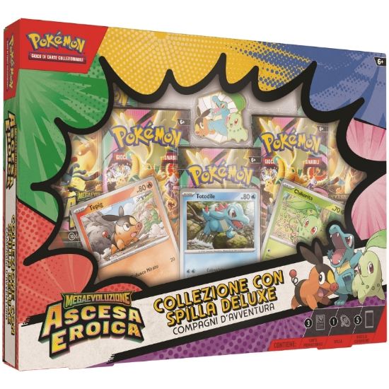 Immagine di CARTE DA GIOCO POKEMON M2.5 Collezione con spilla Deluxe Compagni d'avventura (V.36,90)