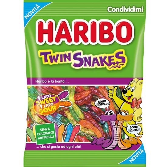Immagine di HARIBO BUSTA TWIN SNAKES 80g 10pz