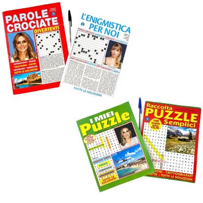 Immagine di BOX ENIGMISTICA 30pz Buste Enigmistica/Puzzle/Autodefiniti + penna