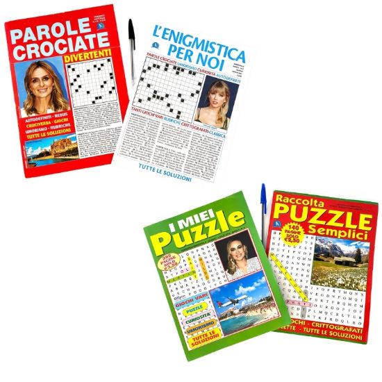 Immagine di BOX ENIGMISTICA 30pz Buste Enigmistica/Puzzle/Autodefiniti + penna