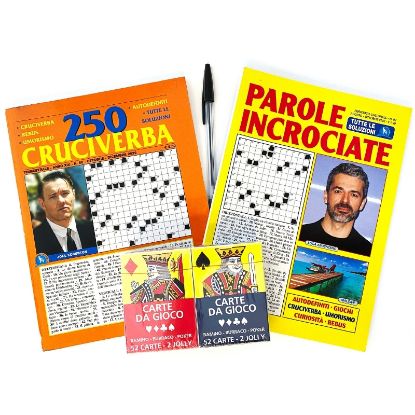 Immagine di BOX ENIGMISTICA 25pz Buste Enigmistica/Puzzle/Autodefiniti + Carte da Gioco