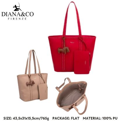 Immagine di BORSA DIANA&CO FIRENZE 1pz TOMATO RED