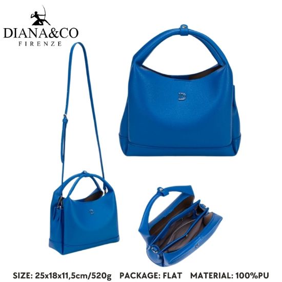 Immagine di BORSA DIANA&CO FIRENZE 1pz SANTORINI BLUE