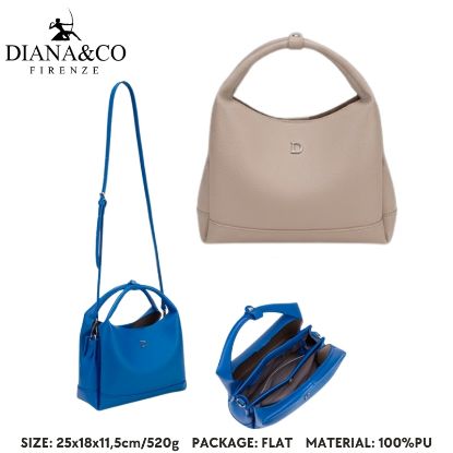 Immagine di BORSA DIANA&CO FIRENZE 1pz CEMENT