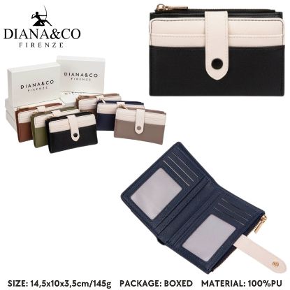 Immagine di PORTAFOGLIO DONNA DIANA&CO NERO 1pz SINTETICO