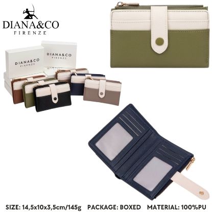 Immagine di PORTAFOGLIO DONNA DIANA&CO OLIVE GREEN 1pz SINTETICO