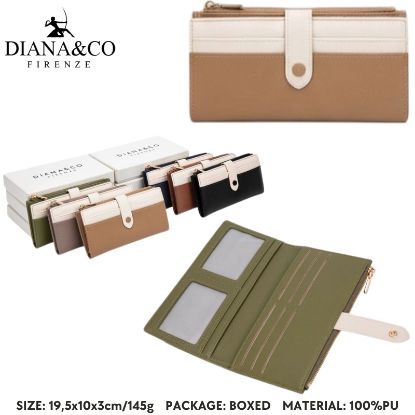 Immagine di PORTAFOGLIO DONNA DIANA&CO BISCUIT 1pz SINTETICO