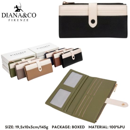 Immagine di PORTAFOGLIO DONNA DIANA&CO NERO 1pz SINTETICO