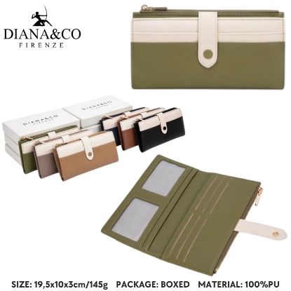 Immagine di PORTAFOGLIO DONNA DIANA&CO OLIVE GREEN 1pz SINTETICO