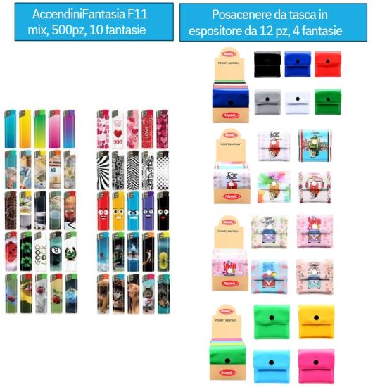 Picture of ACCENDINO ATOMIC ELETTRONICO 500pz + 48 PORTACENERE TASCABILE