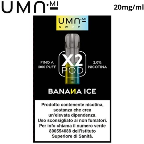 Immagine di UMA.MI SWAP POD 1x2pz BANANA ICE 2ml 20mg/ml - PLN012433