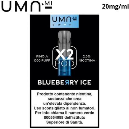 Immagine di UMA.MI SWAP POD 1x2pz BLUEBERRY ICE 2ml 20mg/ml - PLN012427