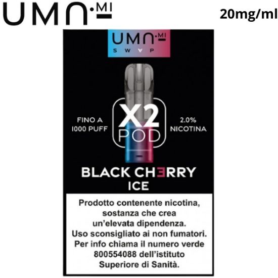 Immagine di UMA.MI SWAP POD 1x2pz BLACK CHERRY ICE 2ml 20mg/ml - PLN015496