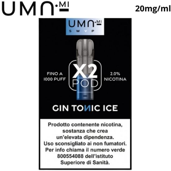 Immagine di UMA.MI SWAP POD 1x2pz GIN TONIC ICE 2ml 20mg/ml - PLN015493