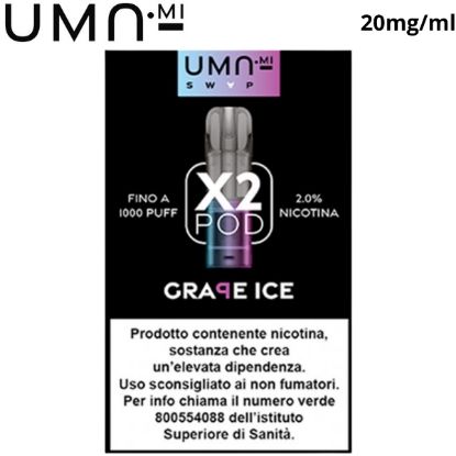 Immagine di UMA.MI SWAP POD 1x2pz GRAPE ICE 2ml 20mg/ml - PLN012431