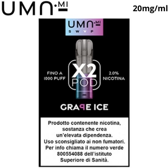 Immagine di UMA.MI SWAP POD 1x2pz GRAPE ICE 2ml 20mg/ml - PLN012431