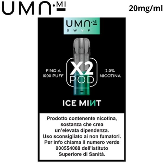 Immagine di UMA.MI SWAP POD 1x2pz ICE MINT 2ml 20mg/ml - PLN012418
