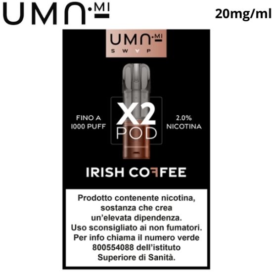 Immagine di UMA.MI SWAP POD 1x2pz IRISH COFFEE 2ml 20mg/ml - PLN015490