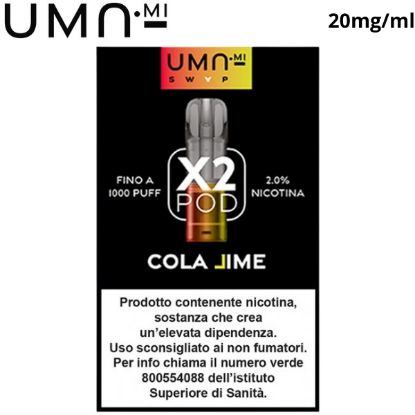 Immagine di UMA.MI SWAP POD 1x2pz COLA LIME 2ml 20mg/ml - PLN014267