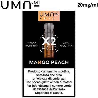 Immagine di UMA.MI SWAP POD 1x2pz MANGO PEACH 2ml 20mg/ml - PLN012429