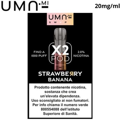Immagine di UMA.MI SWAP POD 1x2pz STRAWBERRY BANANA 2ml 20mg/ml - PLN014275
