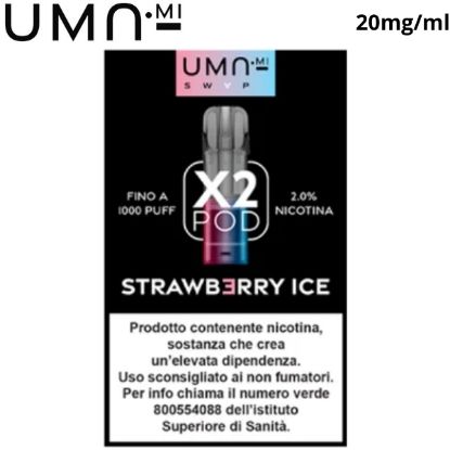Immagine di UMA.MI SWAP POD 1x2pz STRAWBERRY ICE 2ml 20mg/ml - PLN012420