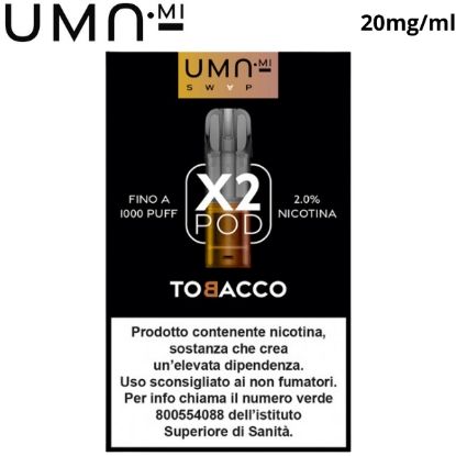 Immagine di UMA.MI SWAP POD 1x2pz TOBACCO 2ml 20mg/ml - PLN012434