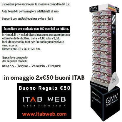 Immagine di OCCHIALI GRAD. GMV EXPO 160pz TIPO A - 4 modelli assortiti MILANO TORINO FIRENZE VENEZIA