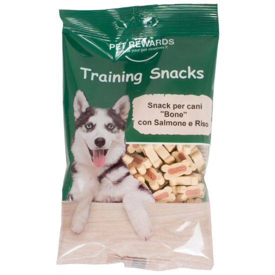 Immagine di PET SNACK REWARD CANI BONE SALMONE RISO 120gr