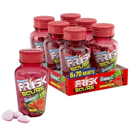 Picture of PERFETTI FRISK ASTUCCIO SOURS STRAWBERRY 6pz