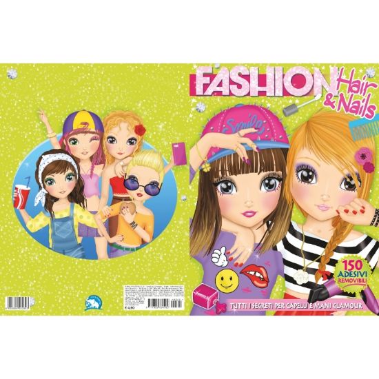 Picture of ALBUM LIBRI FASHION HAIR&NAILS - Attacca e stacca 150 adesivi removibili