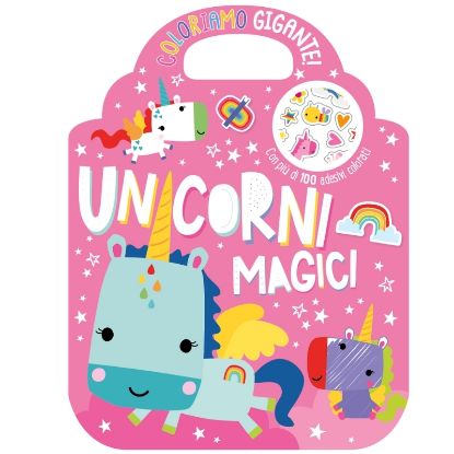 Immagine di ALBUM LIBRI Unicorni Magici - Album da colorare con più di 100 sticker