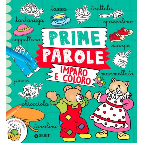 Immagine di GIUNTI LIBRI Prime parole imparo e coloro - PVP.4,9 - W2026