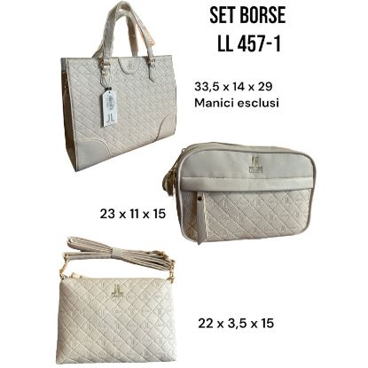 Immagine di BORSA LANCETTI 1x3pz TRIS PANNA