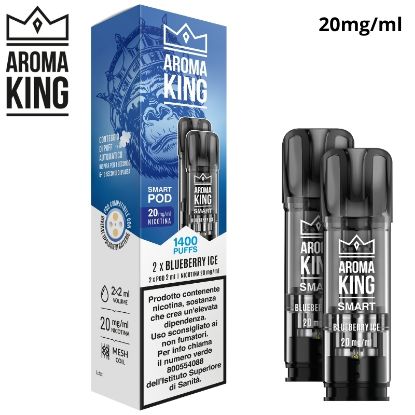 Immagine di AROMA KING POD 1x2pz BLUEBERRY ICE 2ml 20mg/ml - PLN015714