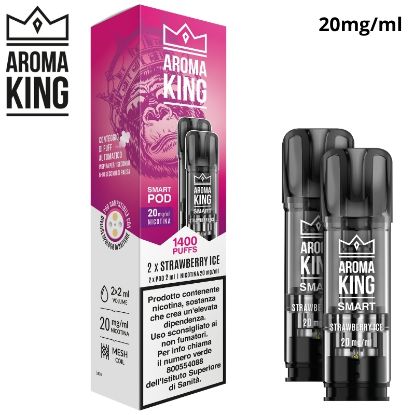 Immagine di AROMA KING POD 1x2pz STRAWBERRY ICE 2ml 20mg/ml - PLN015725
