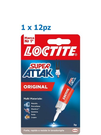 Immagine di COLLA SUPER ATTAK 3g 12pz PROMO composta da:
