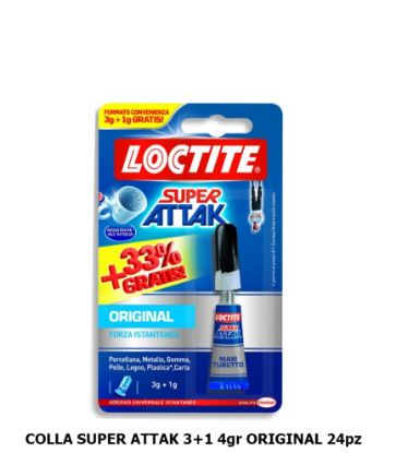 Immagine di COLLA SUPER ATTAK 3+1 4gr ORIGINAL PROMO composta da: