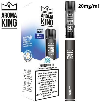Immagine di AROMA KING DEVICE + POD 1pz BLUEBERRY ICE 2ml 20mg/ml - PLN015714
