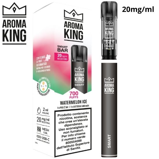 Immagine di AROMA KING DEVICE + POD 1pz WATERMELON ICE 2ml 20mg/ml - PLN015726